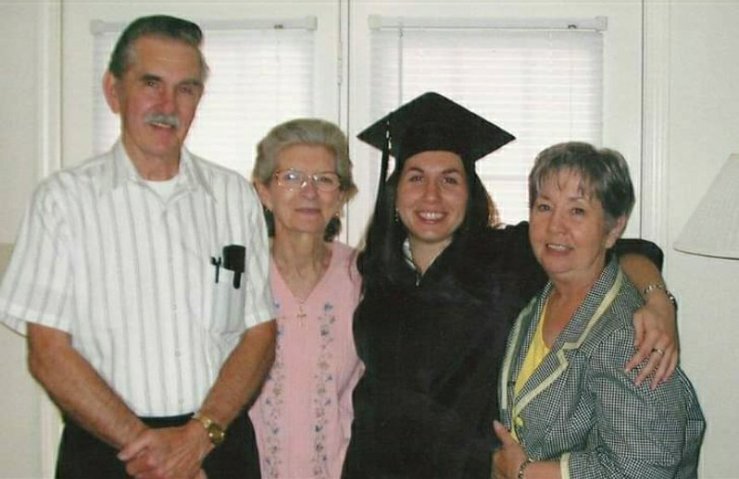My grandparents at graduation